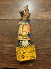 Vintage Louis Marx Red Cap Porter Tin Litho Wind Up Toy Rare 1930s Antique Works