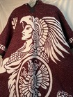 Heavy Warm Mexican Poncho Aztec Warrior Unisex Adult New Hooded