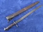 Rare Original British Us Made M1913 17 Bayonet And Scabbard Made By Winchester