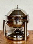 All Clad Round Chafing Dish 13x11 Complete 3 5 Qt Stainless Clean With Box
