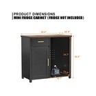 Gdlf Coffee Bar With Mini Fridge Space  Mini Fridge Cabinet Stand   liquor 
