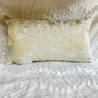 Croscill White Label 19 x10  Boudoir Decorative Feather Throw Pillow Embroidered
