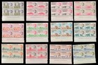 Antigua Vtg Collection Of Mint Mnh Vf Plate   Blocks Of Stamps Cv 416