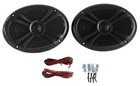  4  Rockville Rmsts69b 6x9 2000w Waterproof Marine Boat Speakers 2-way Black