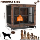 Furniture Style Wooden Dog Crate Heavy Duty Pet Cage Kennel For Medium Large Dog