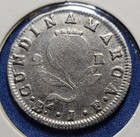Colombia 1821 Bajf 2 Reales Silver Coin  Cundinamarca
