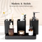 Bathroom Set  4 Pcs Bathroom Accessory Set  Soap Dispenser  Toothbrush Holder   