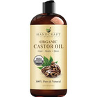 Premium Organic Castor Oil 100  Pure And Hexane-free Cold-pressed Beauty 16 Fl 
