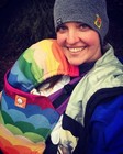 Ooak Tula Baby X Jumpsac Rainbow Waves Toddler Carrier 25-50 Lbs Half Standard