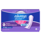 3p Always Discreet Adult Incontinence Pads For Women  33 Count