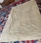 Vintage Damask Linen Stamped Table Runner 102  X 36  For Embroidery Brand New
