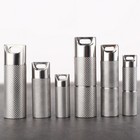 Titanium Alloy Pill Holder Container Keychain Medicine Storage Case Waterproof