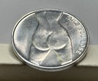 Vintage Nude Woman Heads I Win Or Tails You Lose Flip Coin Challenge Token