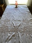 Antique French Bobbin Lace Needlepoint Table Cloth  Ornate And Beautiful 