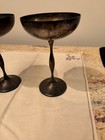 Vintage Italian Silverplate Coupe Glasses Sherbet Cups Pair Wa Italy 6 75   