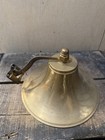 Vintage Brass Ship Bell Gong Wall Mount Arm Nautical Maritime 9  Industrial