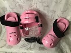 Adult Sz Smallcentury Karate Taekwondo Pink Sparring Gear Set Package Feet 9 10