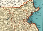 1940 Massachusetts State Map Vintage Atlas Map Of Massachusetts Wall Decor 2317
