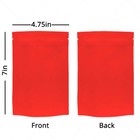 4 75x7in Both Sided Matte Red Foil Mylar Stand Up Zipper Bag W  Tear Notches