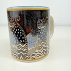 Laurel Burch Polka Dot Gatos Coffee Mug 14oz Whimsical Cats Art 2014 Nib