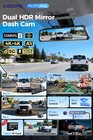 Azdome Dual 4k 4k Mirror Dash Cam Starvis 2 5 8g Wifi Gps 128gb Card Pg17 Ultra