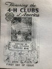 1952 Fdc First Day Cover Stamp Envelope 4 - H Clubs 50th Anniversary Springfield