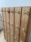 Vintage Solid Wood Key  Hooks Holder Wall Mount Key Organizer Storage