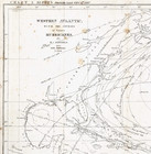 1854 United States Atlantic Coast - Hurricanes Map Original - Blunt Chart