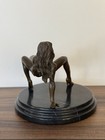 Bronze Sculpture Statue Woman Marble Lady Decor Paris J patoue Art Female Rare