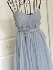 Birdy Gray Christina Convertible Tulle Gown In Dusty Blue Womens Size Xs
