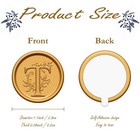 20 Pack Letter T Initial Alphabet -adhesive Wax Seal Stickers - Gold  Wedding   