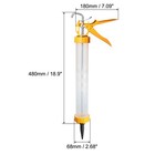 Manual Sausage Caulking Gun Abs 600ml 20oz 12 1 Thrust Rate With Cones Nozzles