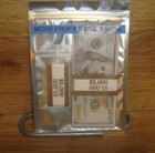 50 X  100 Notes 5k Stack Film Movie Prop Repli Ca Copy Play Money   Bonus   X7
