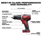 Milwaukee Power Tool Combo Kit 18v Li-ion Cordless W  3 8  Impact Wrench battery