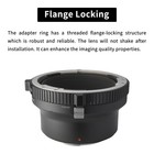 Xpimage Lens Mount Adapter For Mamiya 645 Lens To Leica L Mount Camera