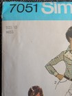 Vtg Simplicity  7051 Misses Western Cowboy Shirt Sz 14 Embroidery Transfer 1970s