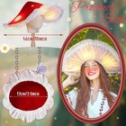 Yearntown Led Light Up Mushroom Hat For Adults Women Cosplay One Size  Red