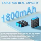 2-pack Hero 10 Replacement Batteries   3-channel Usb Charger For Gopro Hero 10