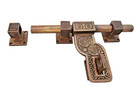 Vintage Old Antique Brass Fine Engraved Rare Door Fitting Handle Latch   Aldrop