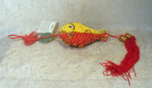 Embroidered Fish 10-inch Chinese Hanging Decoration Feng Shui For Prosperity