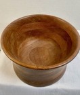 Vintage Wooden Bowl Hand Turned Mcm Rustic 6 5    Diameter 4    Tall Prim Decor