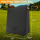 1pc Heavy Duty Ping Pong Table Cover 420d Waterproof For Outdoor Indoor Foldabl