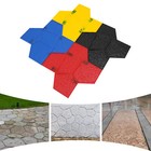 4 Pieces Realistic Concrete Texture Mat Concrete Stamps For Walls floors