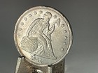 1844 Seated Liberty Dollar - Silver  1 Whoa  Mintage Of Just 20 000  Nice Appeal
