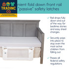 Convertible Crib Bed Rail For Toddlers  Crib Rail Guard With Reinforced Anchor S