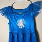 Disney Frozen Elsa Dress Girl s Small  6-6x  Blue Short Sleeve Lounge