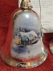Thomas Kinkade- Bradford Editions 2006-set Of 2 Christmas Ornaments-rare
