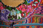 Vtg  Traditional Guatamalan Huipil Hand Woven Elaborate Embroidery Blouse Poncho