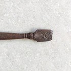 18c Antique Tribal Art Goddess Carved Iron Spear Rare Collectible Sp164