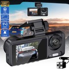 2  Dash Cam Car Camera Video Recorder Triple Lens Hd 1080p Night Vision Dvr 170  